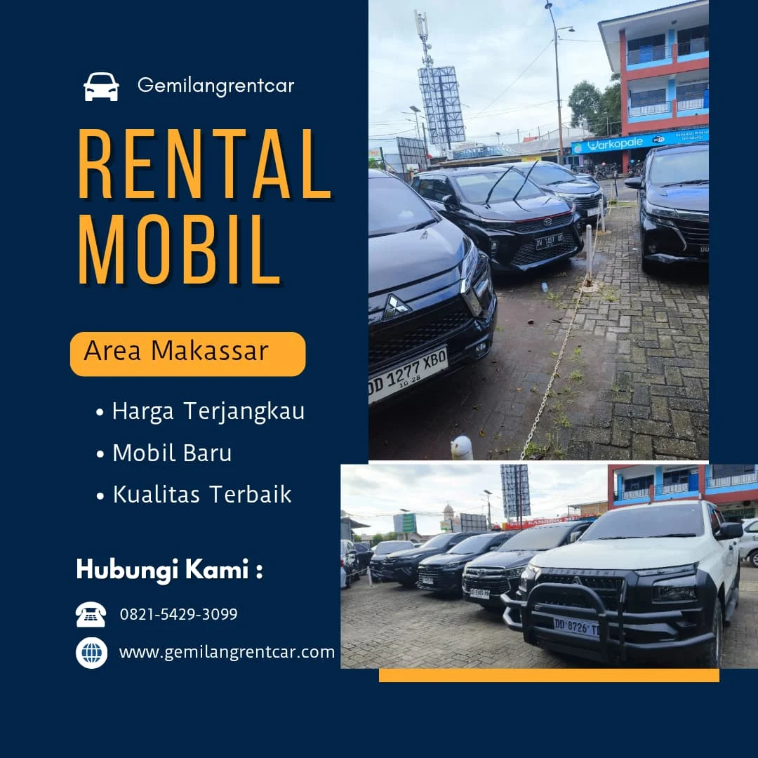 mobil rental makassar lepas kunci armada lengkap